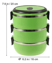 Comprar Tupper Termo Comida 3 Niveles Termo Acero Inoxidable Termo Comida Tapper 3 Niveles 2.1lts Marinshop