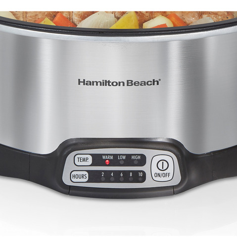 Olla De Cocción Lenta Hamilton Beach 33662 Programable, 6 L,
