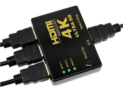 Multiplicador X3 Entradas 1 Salida Hdmi Incluye Control