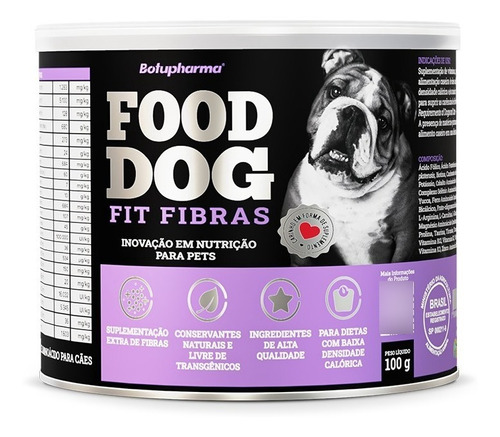 Food Dog Suplemento Dietas Fit Fibras 100g-botupharma