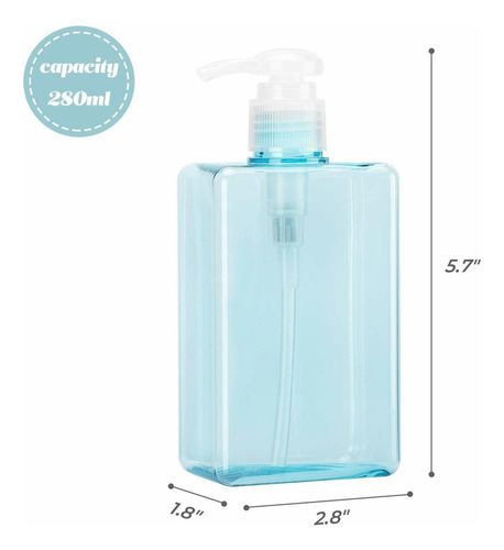 3pcs 280ml Tarro De Botella De Dispensador De Crema De Loció