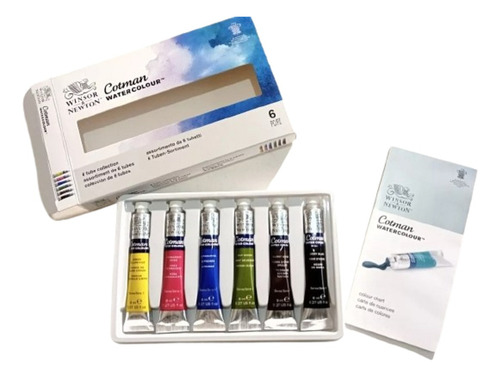 Set Acuarelas Cotman Winsor & Newton X 6 Pomos De 8 Ml