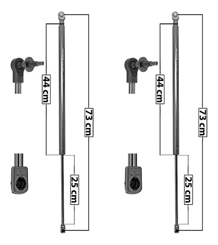 (2) Amortiguadores 5a Puerta Pontiac Transport 1992-1996