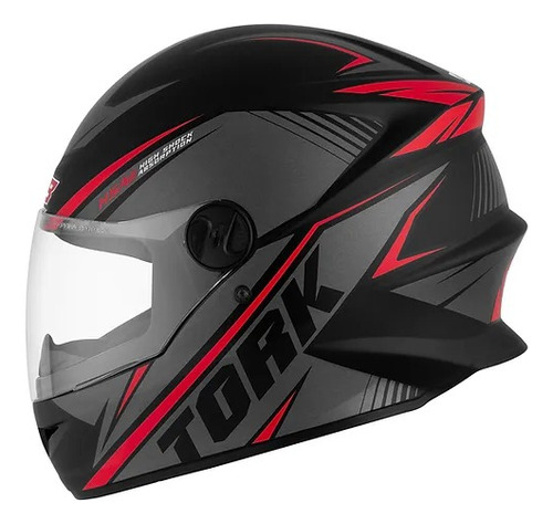 Casco Integral R8 Negro/rojo T-xl Pro Tork Moto Avenida