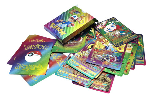 Mazo De 25 Cartas Compatibles Pokemon Genericas: Dorada -