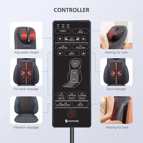 Sillón De Masaje Cómodo Para Cuello Y Espalda Shiatsu Con So