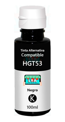 Botella Tinta Negra Alternativa Compatible Con Gt 5810