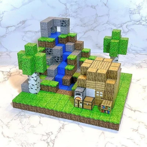 100 Cubos + 10, Bloque De Construcción Magnético De Juguete