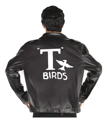 Amscan Chaqueta De Disfraz Grease T-birds Para Hombre, Tamañ