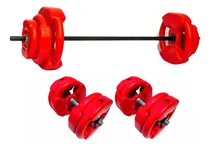 Comprar Kits Mancuernas Barras 30kg Discos Acanalados Body Crossfit. Color 2 Discos De 7kg 2 Discos De 5kg Y 2 Discos De 1.5kg. Barra. Mancuernaspvc