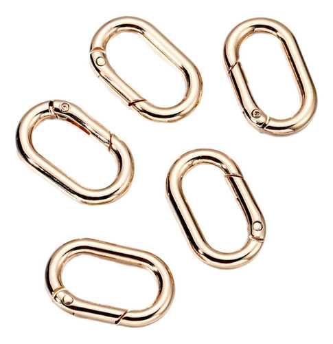 2 X 5 Anillos Ovalados De Resorte, Conector De Mosquetones,
