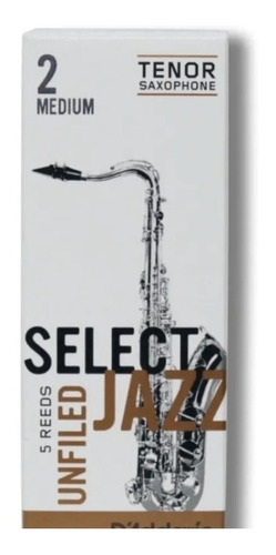 Palheta Select Jazz Unfiled 2.0 Tenor 05 Unid 