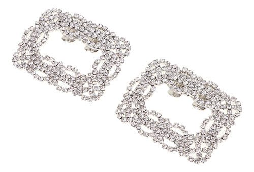2 Piezas De Broches De Zapatos De Diamantes De Imitación