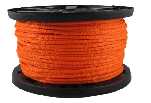 Cuerda Poliester Dacron Naranja Neon 1 4  Carrete 500 Pie Uv