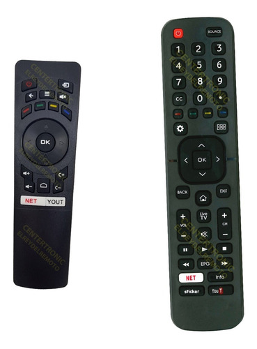 Imagen 1 de 5 de Control Remoto Dj32x5000 Dj43x5000 Para Noblex Smart Tv