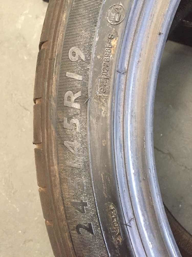 Pneu Dunlop Run Flat 245 45 19 Testado Aprovado Unidade (Usado)