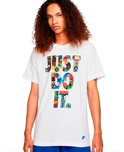 Imagen 1 de 2 de Camiseta Tee Hombre Nike M Nsw Tee Worldwide Jdi
