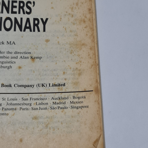 Chambers Mcgraw Hill Second Learners Dictionary (Usado)