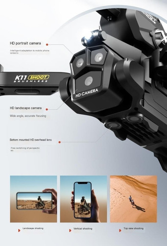 V Drone Aéreo Con Cámaras 8k Ultra Hd,2pilas,3000 Perla De