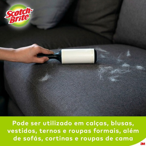 Rolo Adesivo Tira Pelos Scotch-Brite 100mm x 3,1m 21 Folhas