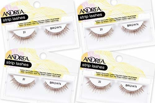 Pestañas Postizas - Andrea False Lashes Style 21 - Brown 4 P