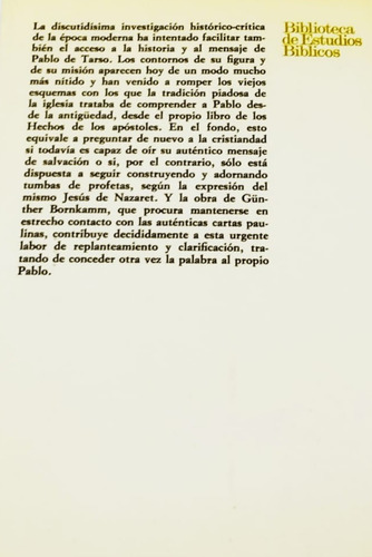 Pablo De Tarso Günter Bornkamm