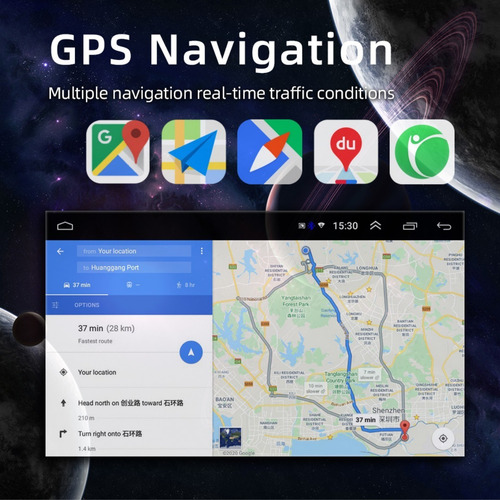 Imagen 5 de 10 de Radio Auto Pantalla Retráctil Gps Android + Camara Reversa