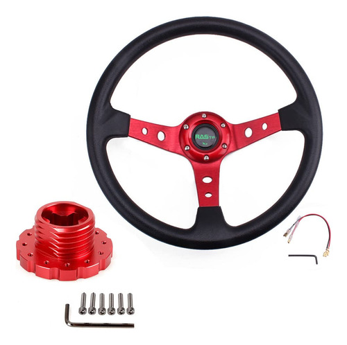 Rastp Volante Carrera 13.8  350mm Adaptador Juego Sim Racing