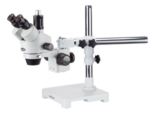 Microscopio Estéreo Trinocular Profesional Con Zoom Amscope