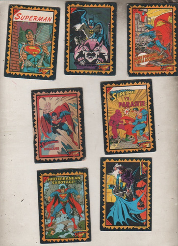 Lote De 7 Trading Cards Album  *  Superman  *  Año 1994