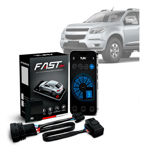 Módulo Acelerador Pedal Fast Com App S10 2013 14 15 16 17 18