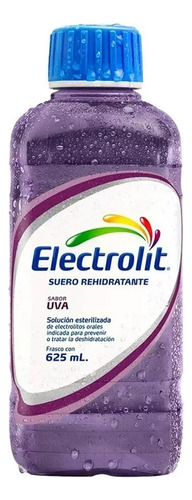 Suero Rehidratante Electrolit Sabor Uva 10 Pzs De 625 Ml C/u