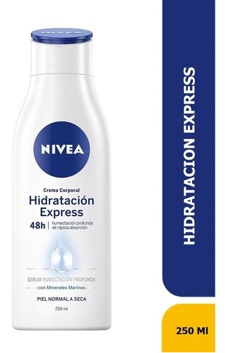  Crema Nivea Body Hidratante - mL Fragancia Suave & Agradable Tipo de envase Frasco Tipos de piel Piel Seca