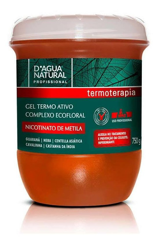 Gel Termo Ativo Complexo Ecofloral 750g Dagua Natural