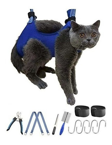 Arnes De Aseo Para Mascotas Xs Con Accesorios Azul