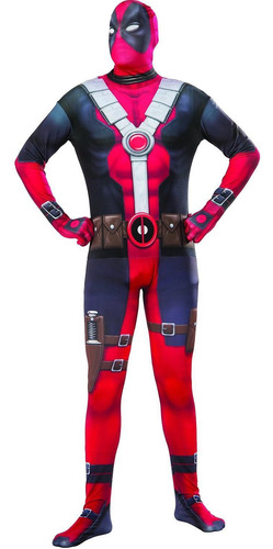 Disfraz De Segunda Piel De Marvel Deadpool Estándar Para Hom