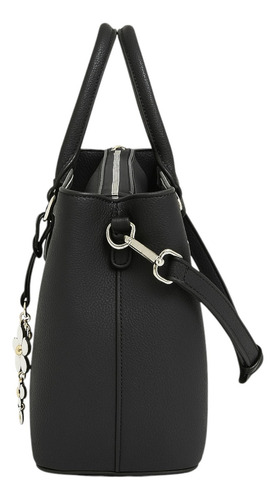 Bolsa Guess Factory Pg977107-bla Acabado de los herrajes Níquel Color Negro Correa de hombro Negro Diseño de la tela Lisa