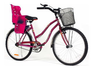 Parrilla Bicicleta Casco Rojo  Force Silla Para Bebe 