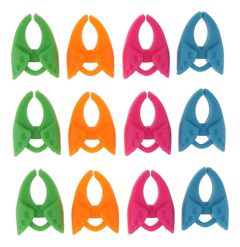 24 Piezas Abrazaderas De Porta Bobinas Pins Clips Titulares