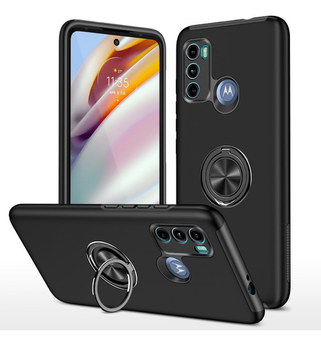 Funda Para Motorola Moto G60 Carcasa Uso Rudo Con Anillo