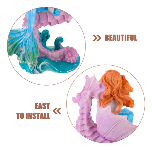 Figura De Sirena Artificial Para Decoración De Sirena, Pecer