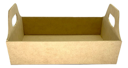 1 Caja 20x13x5cm De Madera Mdf Con Agarradera #2 Mini