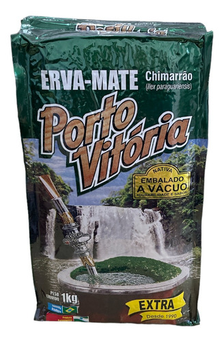   Erva Mate Chimarrão 1kg Porto Vitória À Vácuo