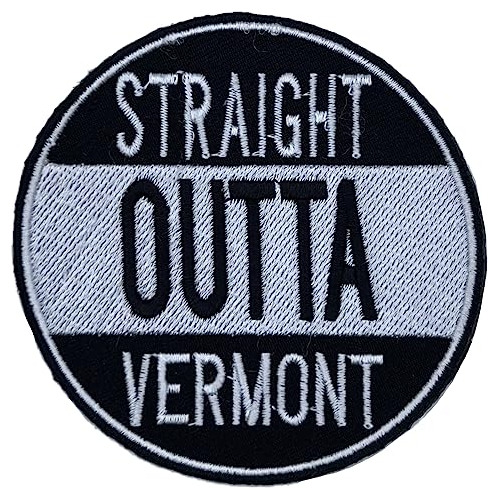 Vermont Straight Outta Us State Represent - Insignia Bordada