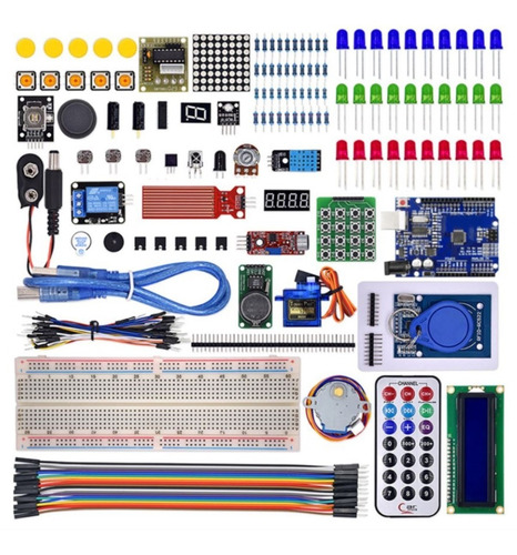 Imagen 3 de 8 de Starter Kit Uno R3 Premium Pro Compatible Arduino
