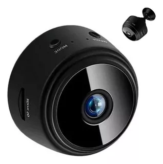 Mini Câmera Espiã Com Gravador De Voz Visão Noturna Sem Fio Cor Preto