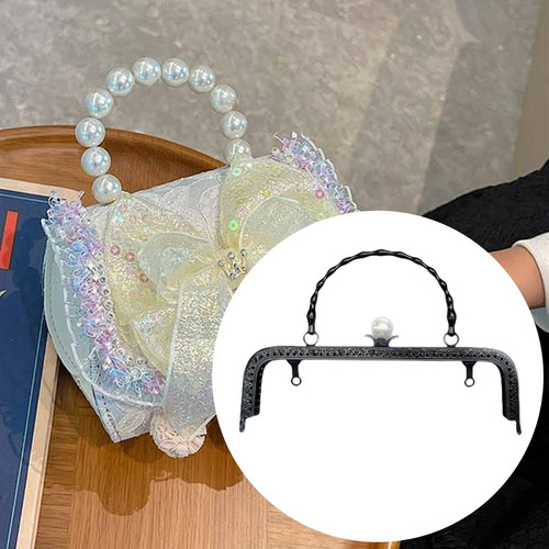 Marco De Bolso De Metal, Accesorios De De Embrague De Negro