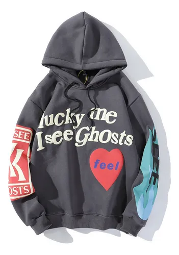 Sudadera Con Capucha Kanye Lucky Me I See Ghost Moda Hip Hop