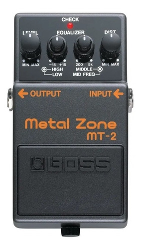 Pedal Guitarra Boss Metal Zone Mt2 Distorsión Y Ecualizador