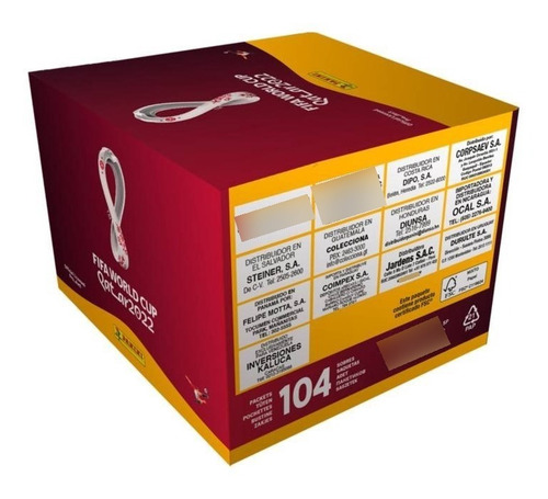 Imagen 2 de 5 de 2 Cajas Por 104 Sobres Panini Qatar 2022